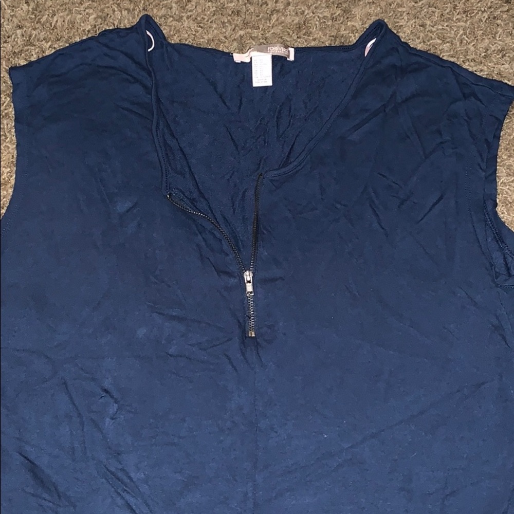 Forever 21 Half Zip Tank